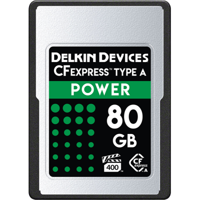 Delkin CFexpress POWER -VPG400 (Type A) 80GB, Card memorie