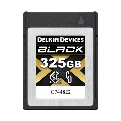 Delkin CFexpress BLACK R3530/W3250 (4.0) 325GB, Card memorie