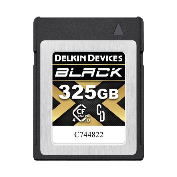 Delkin CFexpress BLACK R3530/W3250 (4.0) 325GB, Card memorie
