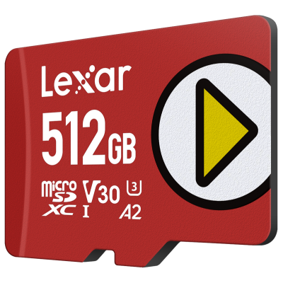 Avatar-Shop|Lexar microSDXC PLAY UHS-I/A2/U3 R160/W100 (V30) 512GB, Card memorie MicroSD|LEXAR