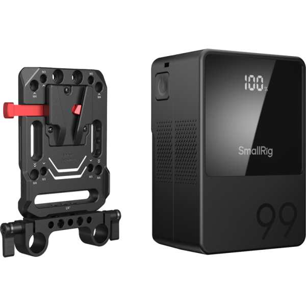 SmallRig 5049 VB99 mini V Mount Battery Kit (3580 + 3016), Kit Placa V si Baterie externa