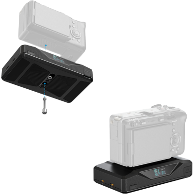 Avatar Shop|SmallRig 4826 CB75 Camera Base Battery, Baterie cu Placa de Baza, Capacitate 73.8Wh, Incarcare Rapida 65W, 2x D-Tap, 2x USB-C|SmallRig