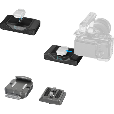 Avatar Shop|SmallRig 4826 CB75 Camera Base Battery, Baterie cu Placa de Baza, Capacitate 73.8Wh, Incarcare Rapida 65W, 2x D-Tap, 2x USB-C|SmallRig