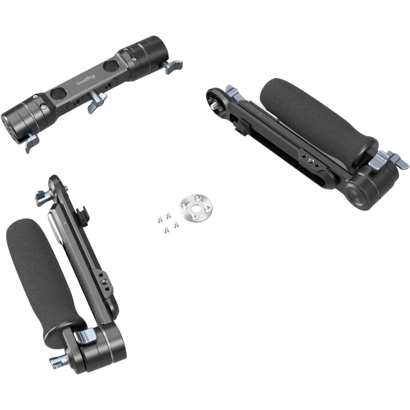 SmallRig 5205 Shoulder Rig Dual-Handle for 15mm LWS Rods - Compact Solution