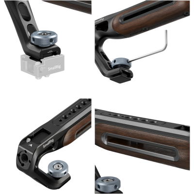 Avatar Shop|SmallRig 5250 Wooden Top Handle with Cold Shoe Mount|SmallRig
