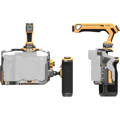 Avatar Shop|SmallRig 5518 "HawkLock" Quick Release Cage Kit for Sony A7R V/ A7 IV/ A7S III (Adv Ed) (Bumblebee)|SmallRig