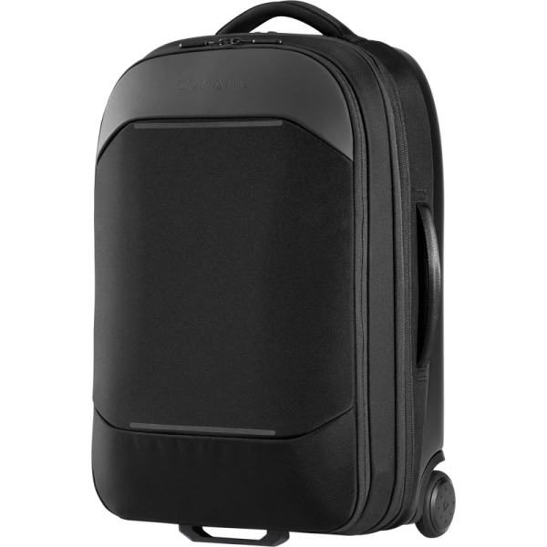 Ghiozdan trip troler calatorii cu loc special pentru laptop tableta, Gomatic Navigator 37L Wheeled Expandable Carry-On Bag (Blac