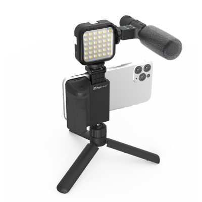 Avatar-Shop|Digipower Follow Me Vlogging kit, Trepied smartphone, cu microfon, cu lampa LED, incorporat|DIGIPOWER