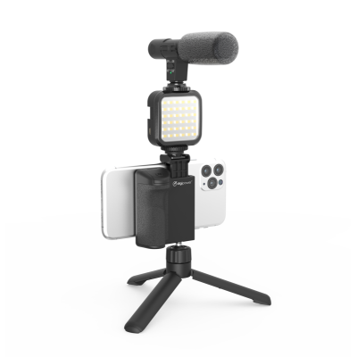 Avatar-Shop|Digipower Follow Me Vlogging kit, Trepied smartphone, cu microfon, cu lampa LED, incorporat|DIGIPOWER