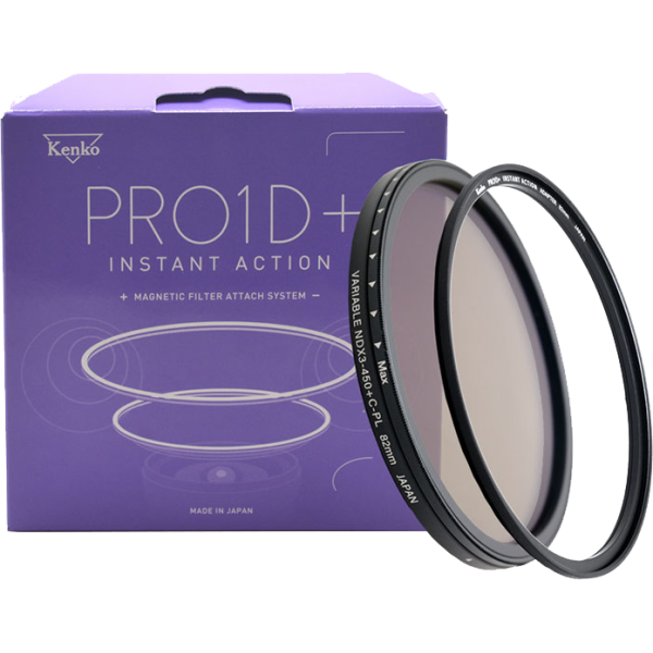 Filtru ND variabil, Kenko PRO1D+ INSTANT ACTION VARIABLE NDX3-450+C-PL SET 72mm