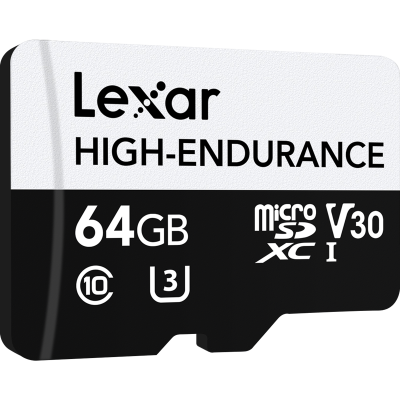 Avatar-Shop|Lexar microSDXC High-Endurance UHS-I/U3/10 R100/W35 (V30) 64GB, Card memorie|LEXAR
