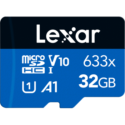 Avatar-Shop|Lexar microSDHC 633x UHS-I/A1/U3/10 R95/no adap (V10) 32GB, Card memorie MicroSD|LEXAR