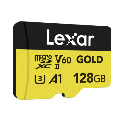 Avatar-Shop|Lexar microSDXC GOLD UHS-II/C10/A1/U3 R280/W100 (V60) 128GB, Card memorie MicroSD|LEXAR