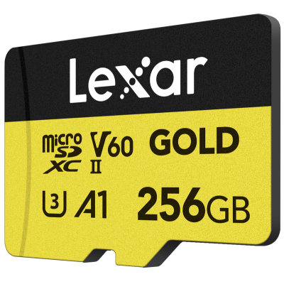 Avatar-Shop|Lexar microSDXC GOLD UHS-II/C10/A1/U3 R280/W100 (60) 256GB, Card memorie MicroSD|LEXAR