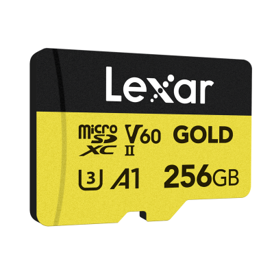 Avatar-Shop|Lexar microSDXC GOLD UHS-II/C10/A1/U3 R280/W100 (60) 256GB, Card memorie MicroSD|LEXAR