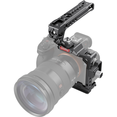 Avatar-Shop|Kit carcasa camera foto video mirrorless cu maner, SmallRig 3237 Half Cage Kit For Sony A7S III|SmallRig