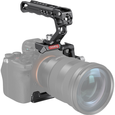 Avatar-Shop|Kit carcasa camera foto video mirrorless cu maner, SmallRig 3237 Half Cage Kit For Sony A7S III|SmallRig