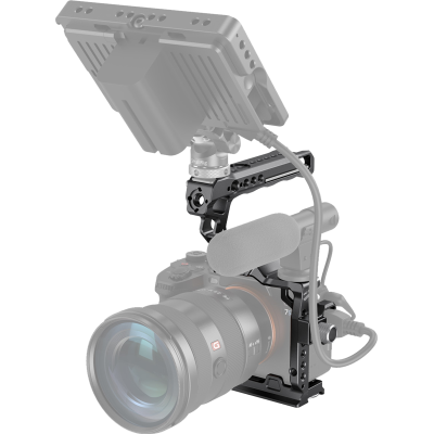 Avatar-Shop|Kit carcasa camera foto video mirrorless cu maner, SmallRig 3237 Half Cage Kit For Sony A7S III|SmallRig