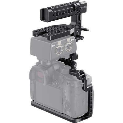 Avatar-Shop|SmallRig 2649 Cage with XLR Helmet Kit for Lumix GH5/GH5S, Kit carcasa camera video cu maner|SmallRig