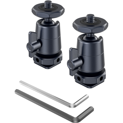 Avatar-Shop|SmallRig 2948 BallHead Mini with Removable Cold Shoe Mount 2pcs, Prindere cap cu bila dublu|SmallRig