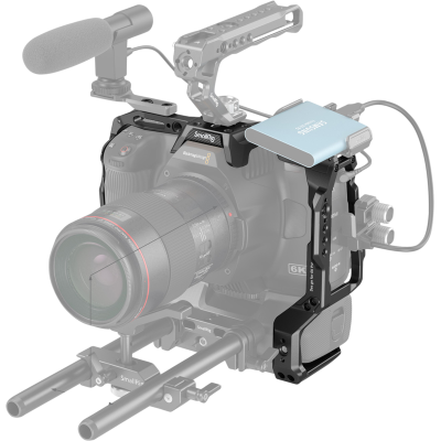 Avatar-Shop|Carcasa camera foto video mirrorless, SmallRig 3382 Cage for BMPCC 6K PRO with Battery Grip|SmallRig