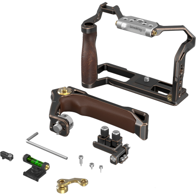 Avatar-Shop|Kit carcasa camera foto video mirrorless cu maner, SmallRig 3872 Handheld Cage Kit Retro For Fujifilm X-T5|SmallRig