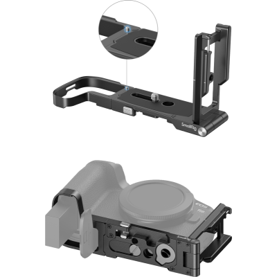 Avatar-Shop|SmallRig 4211 Foldable L-Shape Mount Plate For Canon EOS R8, Placa de eliberare rapida|SmallRig
