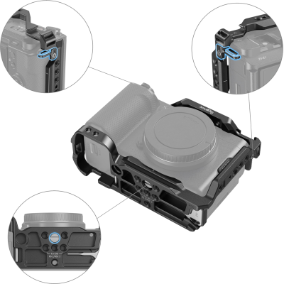 Avatar-Shop|SmallRig 4256 Cage For Sony ZV-E1, Carcasa camera foto video mirrorless|SmallRig