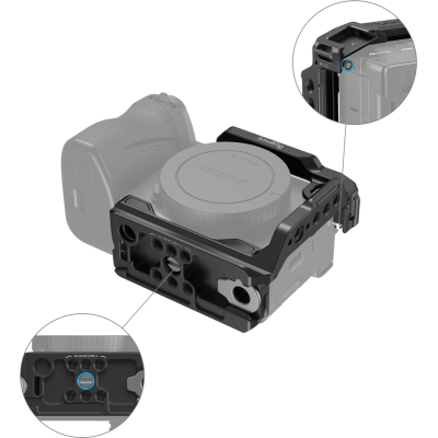 Avatar-Shop|SmallRig 4337 Half Cage for Sony A6700 / A6600 / A6500 / A6400, Carcasa camera foto video mirrorless|SmallRig