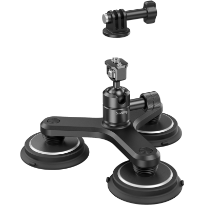 Avatar-Shop|SmallRig 4468 Triple Magnetic Suction Cup Mounting Support Kit for Action Cameras, Suport cu ventuze pentru camere|SmallRig