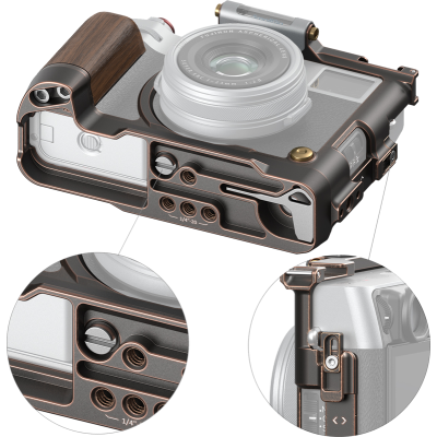 Avatar-Shop|SmallRig 4557 Cage Retro for Fujifilm X100VI, Carcasa retro camera foto video mirrorless|SmallRig