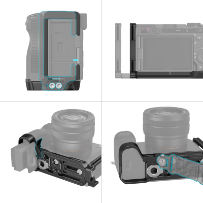Avatar-Shop|SmallRig 4569 L-Bracket for Sony Alpha 7C II / Alpha 7CR, Camera cage L|SmallRig