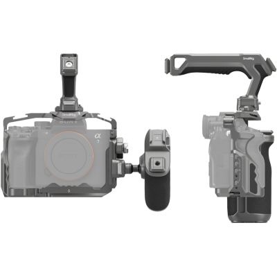 Avatar-Shop|SmallRig 4539 HawkLock Quick Release Advanced Cage Kit for Sony Alpha 7R V, Kit carcasa camera foto video mirrorless cu maner|SmallRig