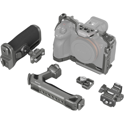 Avatar-Shop|SmallRig 4539 HawkLock Quick Release Advanced Cage Kit for Sony Alpha 7R V, Kit carcasa camera foto video mirrorless cu maner|SmallRig