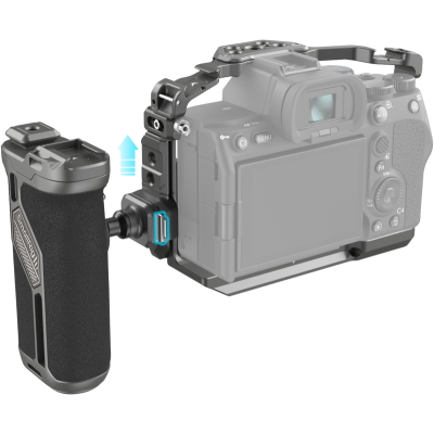 Avatar-Shop|SmallRig 4539 HawkLock Quick Release Advanced Cage Kit for Sony Alpha 7R V, Kit carcasa camera foto video mirrorless cu maner|SmallRig