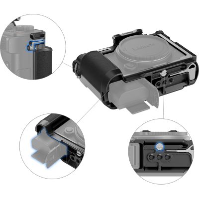 Avatar-Shop|SmallRig 4515 Cage for Panasonic Lumix S9, Carcasa camera foto video mirrorless|SmallRig
