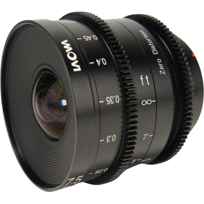 Avatar Shop|Laowa 7.5mm T2.9 Zero-D S35 Cine, Obiectiv Cinema, Montura Fuji X, Unghi Ultra Larg, Diafragma T2.9, Constructie Metalica|LAOWA