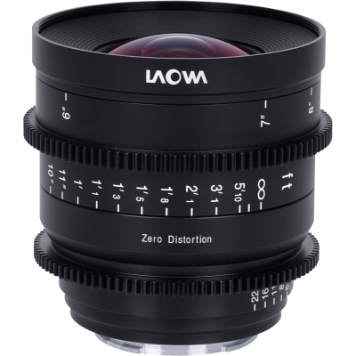 Avatar Shop|Laowa 15mm T2.1 Zero-D Cine Lens, Montura Sony FE, Diafragma T2.1, Focalizare Manuala, Marcaj in Picioare|LAOWA