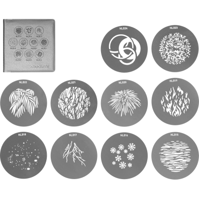 Nanlite GOBO Set 2 for PJ-BM, set forme GOBO