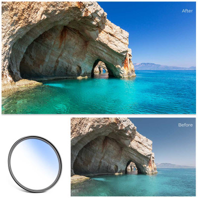 Avatar-Shop|K&F Filtru 43MM Classic Series, Blue-Coated, HMC UV Filter, Japan Optics, Filtru obiectiv UV|K&F Concept