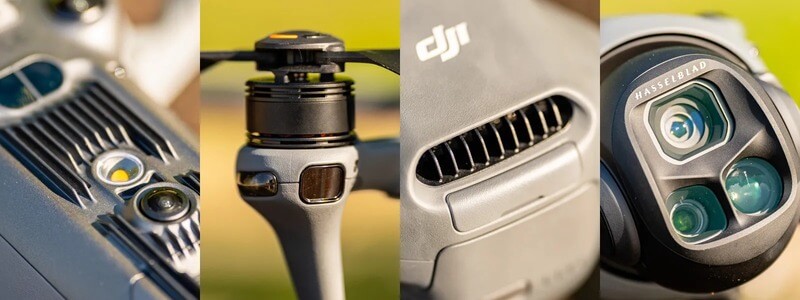sistem cu trei camere video dji mavic 4 pro senzor haseelblad 100mp si dual tele
