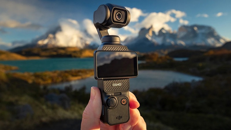 camera vlogging de buzunar dji osmo pocket 3 senzor 1 inch oled rotativ