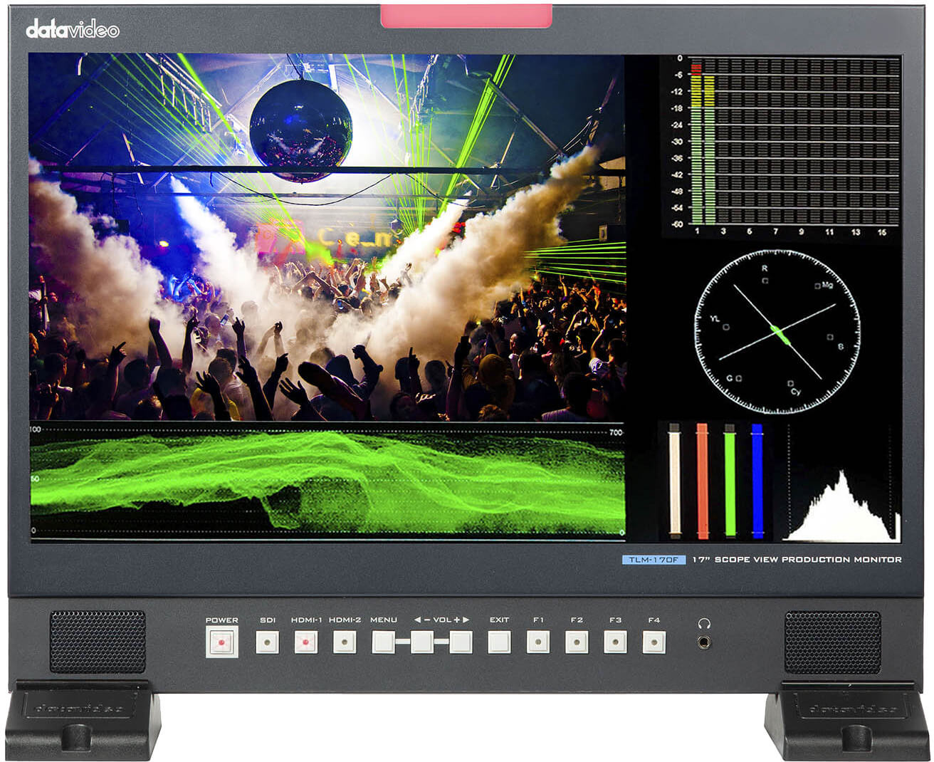 monitor datavideo tlm-170f scopeview full hd 12g-sdi hdmi 2.0