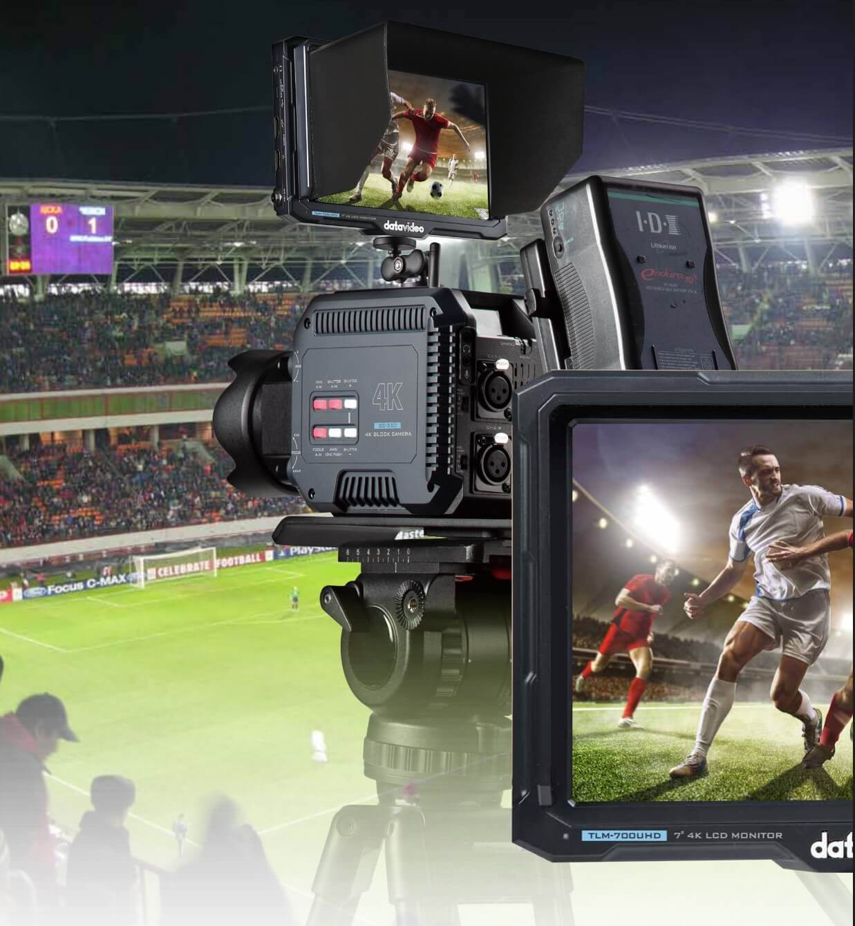 monitor datavideo tlm-700uhd 7 inch field camera monitor 4k hdmi