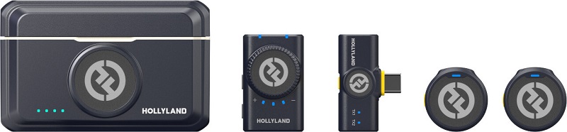 componente sistem hollyland lark m2 mini combo carcasa incarcare si cabluri