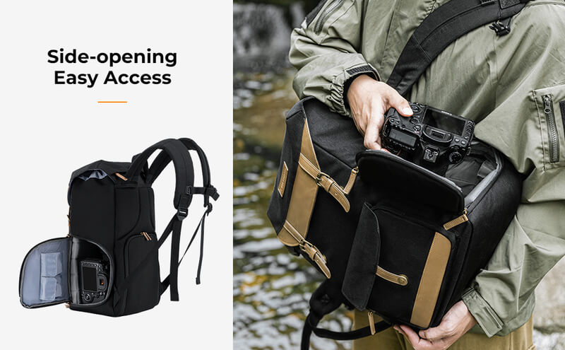 acces lateral rapid rucsac k&f concept beta zip suport trepied exterior
