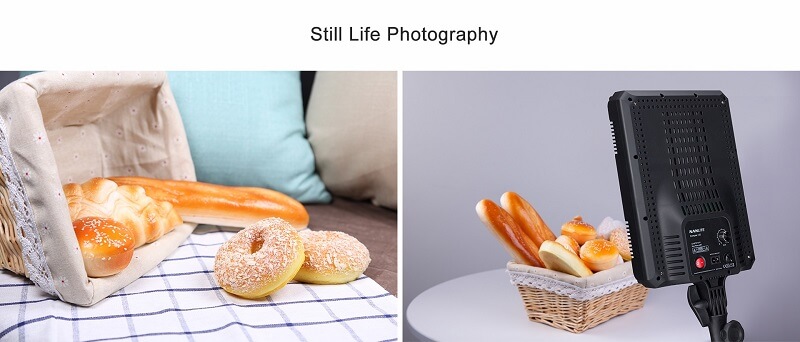 utilizare panou led nanlite compac 40b in studio foto