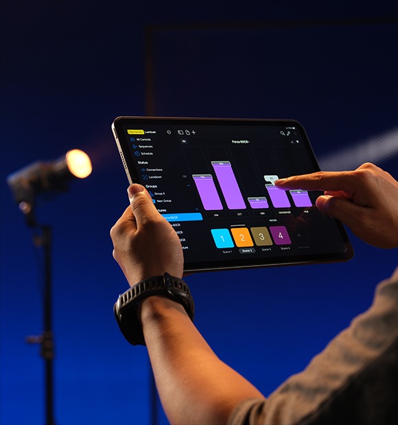 proiector led studio crmx lumenradio control