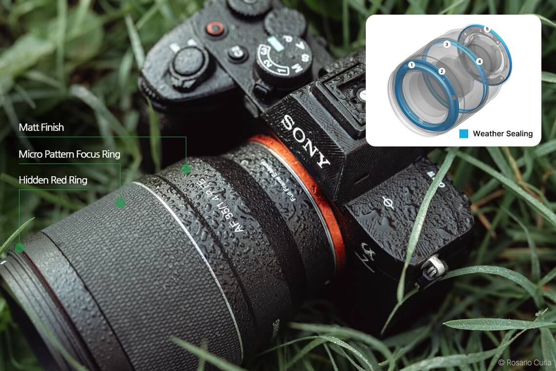 samyang 35mm f1.4 p weather sealing constructie