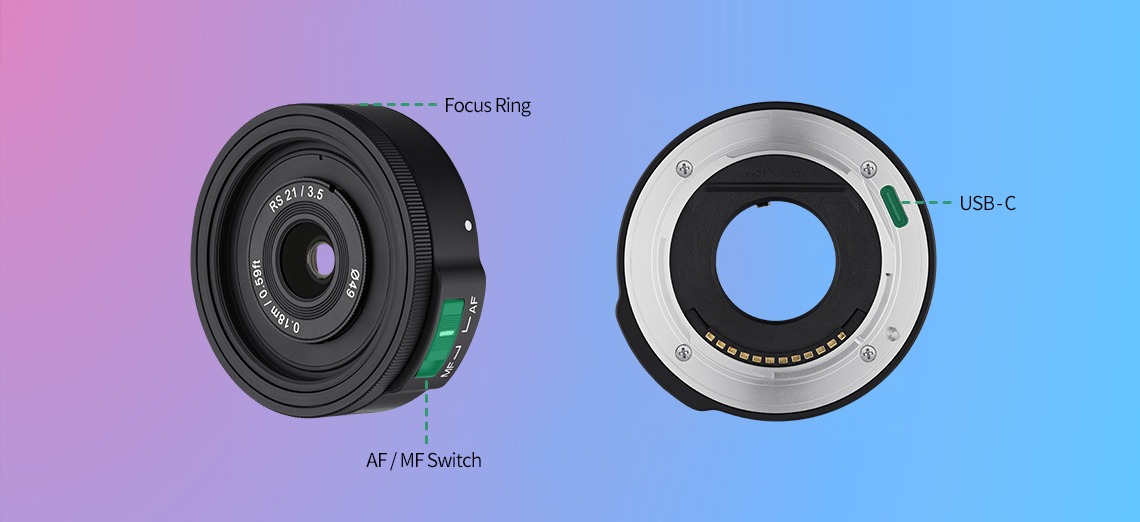 continut kit samyang remaster slim 3 obiective